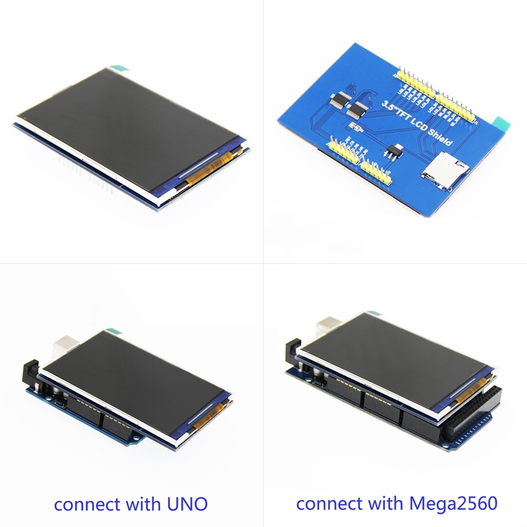 适用于Arduino UNO或MEGA2560开发板 TFT彩屏3.5寸显示液晶屏模块 - 图2