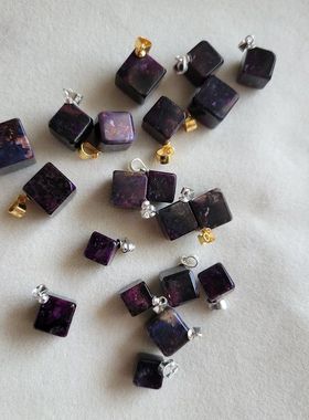 包邮天然舒俱来方糖吊坠锁骨坠苏纪石手链吊坠小滴溜