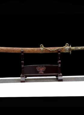 唐横刀铁锁狱龙绣春刀一体锰钢