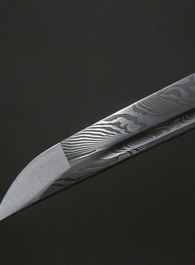 龙泉周匠日本刀大马士革纹花纹钢