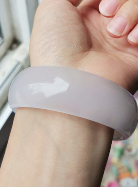 天然白月光冰种荔枝冻玛瑙手镯女