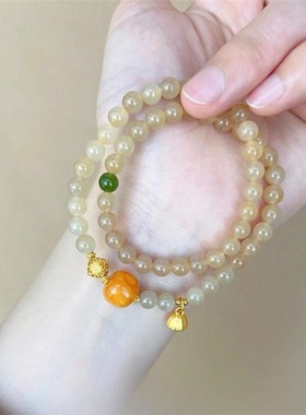 心想事成新中式双圈手链女闺蜜款