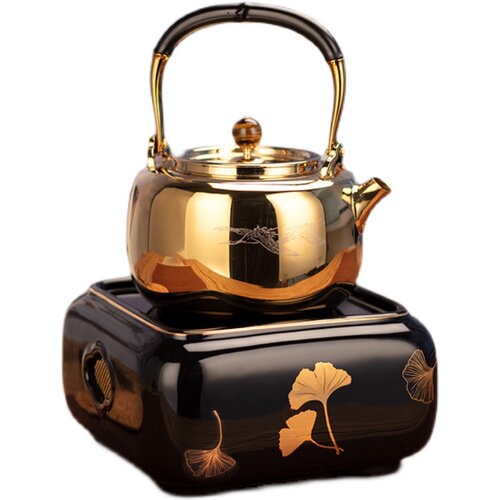 莺歌烧正品 电陶炉家用煮茶茶炉红外线泡茶煮茶器银杏茶炉烧水炉 - 图3