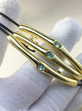 西班牙unode50牛皮银管水晶手链三层可缠绕ins冷淡风小众轻奢情侣