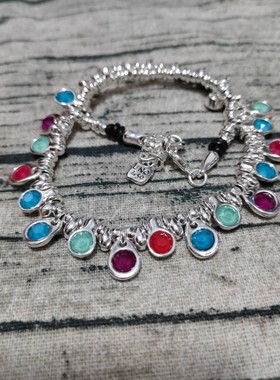 UNode50彩色水晶不规则圆珠项链