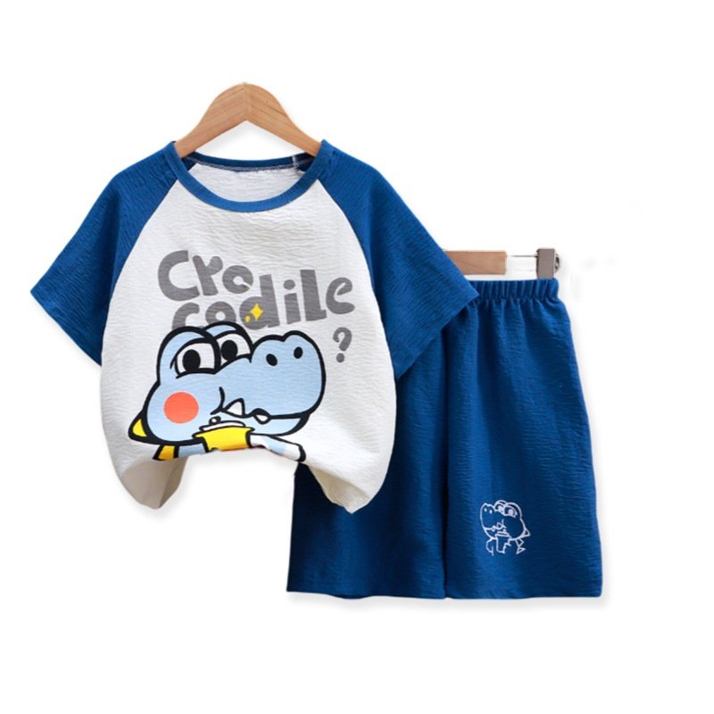 儿童夏季短袖短裤套装 男童云朵棉卡通休闲睡衣 女宝宝可爱,淘宝优惠券,粉丝福利购,淘宝优惠卷