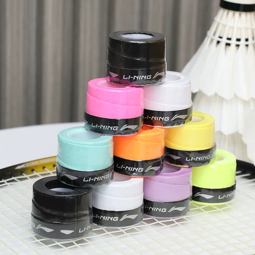Li Ning, летняя нескользящая теннисная ракетка для бадминтона, ремень, лента, ручка
