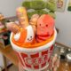 A Bowl of Oden Dolls Eating Malatang with friends set Creative Play House Plush Toys Rag Dolls