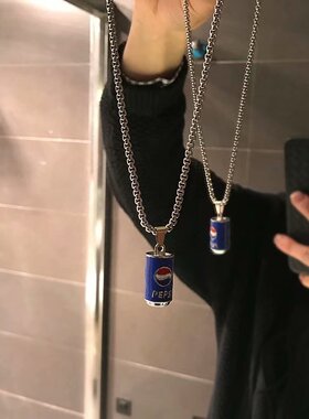 男ins潮网红嘻哈吊可爱项链