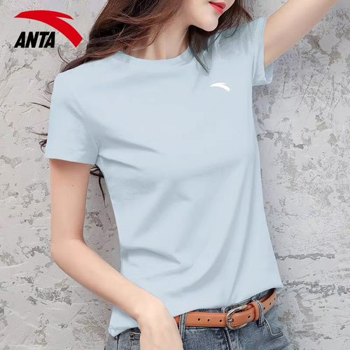 安踏冰丝短袖T恤女装夏季2025新款女士速干衣透气薄款旗舰店上衣 - 图2