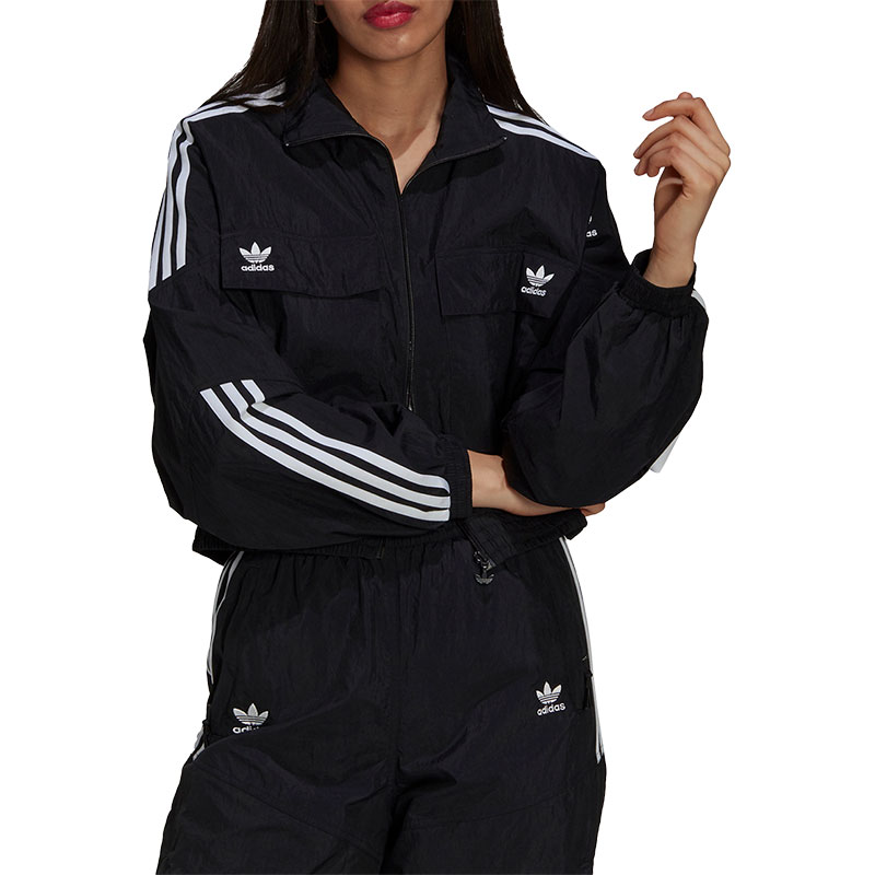 Adidas/阿迪达斯正品三叶草女时尚潮流运动棒球服夹克外套 H22875