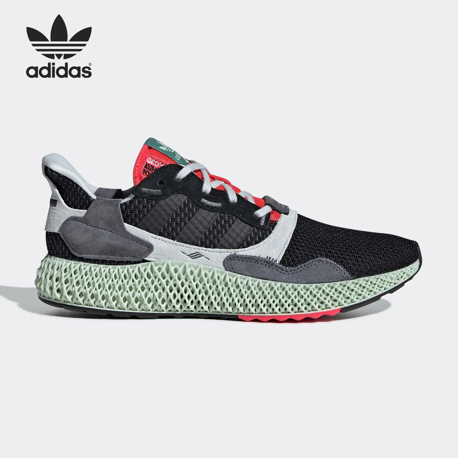 Adidas/阿迪达斯正品 ZX4000 Futurecraft 4D黑红跑步鞋 BD7931-图0