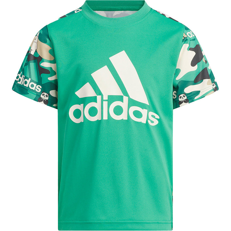 Adidas/阿迪达斯正品春季新款小童印花休闲透气短袖IA8214,淘宝优惠券,粉丝福利购,淘宝优惠卷