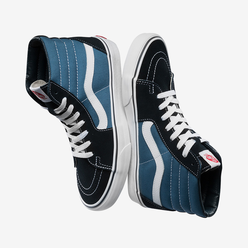 VANS范斯正品 SK8-Hi 情侣休闲男女运动高帮帆布滑板鞋VN000D5I - 图2