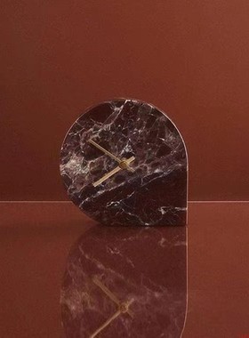 丹麦AYTM大理石时钟简约客厅