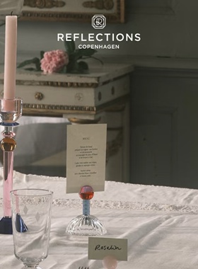 【官方授权】丹麦reflections 反射哥本哈根餐桌装饰北欧菜单卡夹