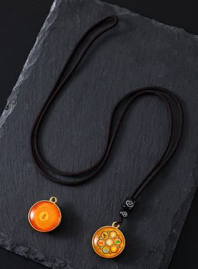 楞严咒六字真言吊坠项链挂毛衣链