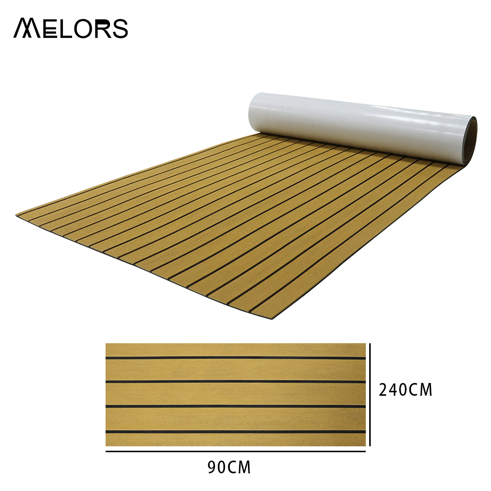 游艇EVA仿柚木90X240CM地板房车快艇船专用防滑地垫豪华游轮甲板 - 图3