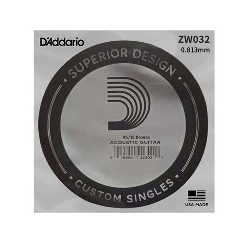 D'Addario 达达里奥 ZW024 镀青铜吉他弦单支 ZW032 - 图0
