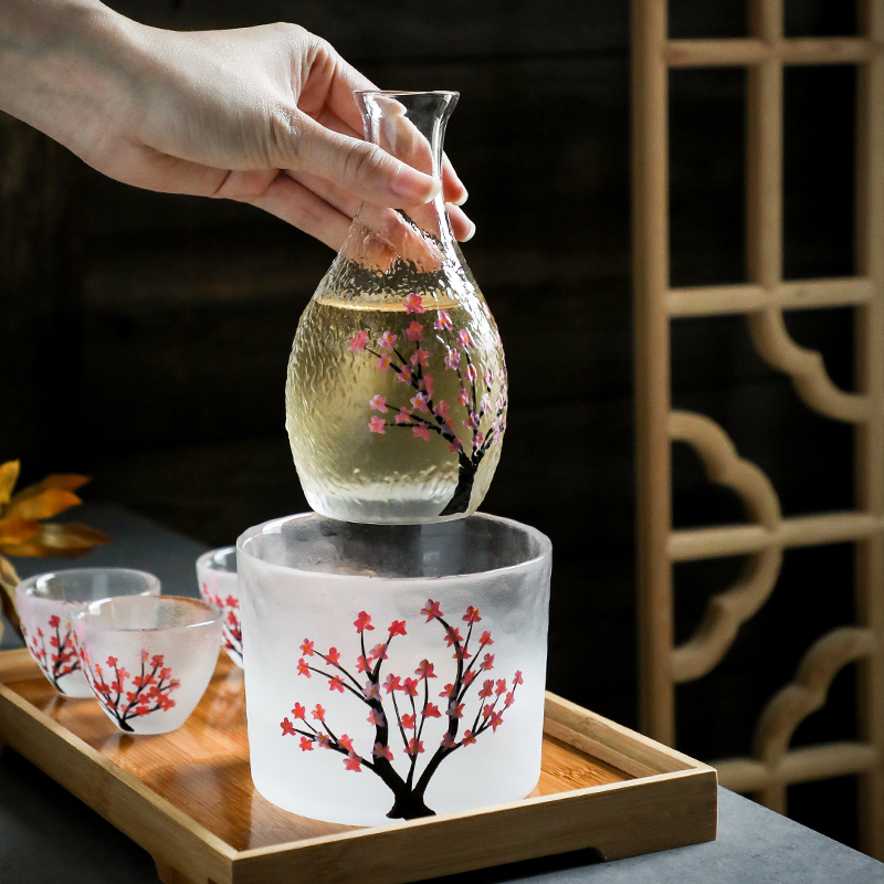 日式清酒壶无铅玻璃酒具套装家用果酒温酒器小白酒杯酒盅烫酒 - 图2