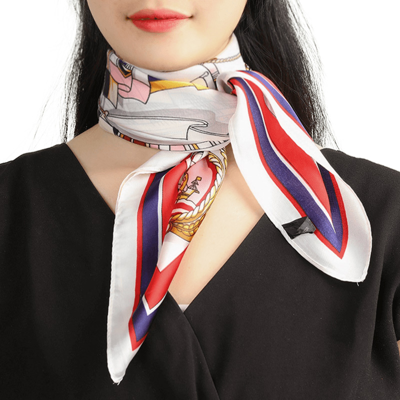 罗兰蒂旗舰店春秋小方巾丝巾小长条韩国女百搭多功能装饰网红同款发丝带时尚潮0