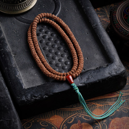 老树王小金刚菩提子手串藏式薄切天然原籽盘玩文玩配饰男女项链 - 图3