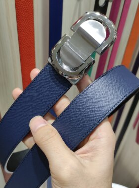 女士韩版五金扣牛仔风皮带