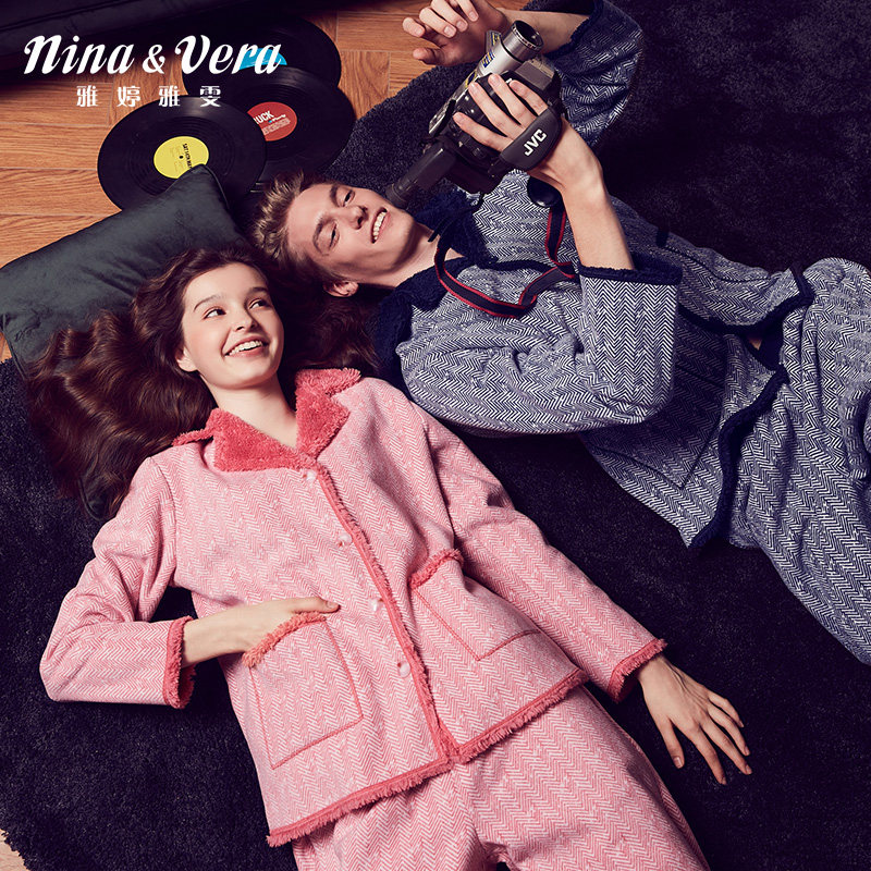 雅婷雅雯睡衣女冬天妈妈睡衣女冬加厚男士睡衣秋冬情侣睡衣加绒,淘宝优惠券,粉丝福利购,淘宝优惠卷