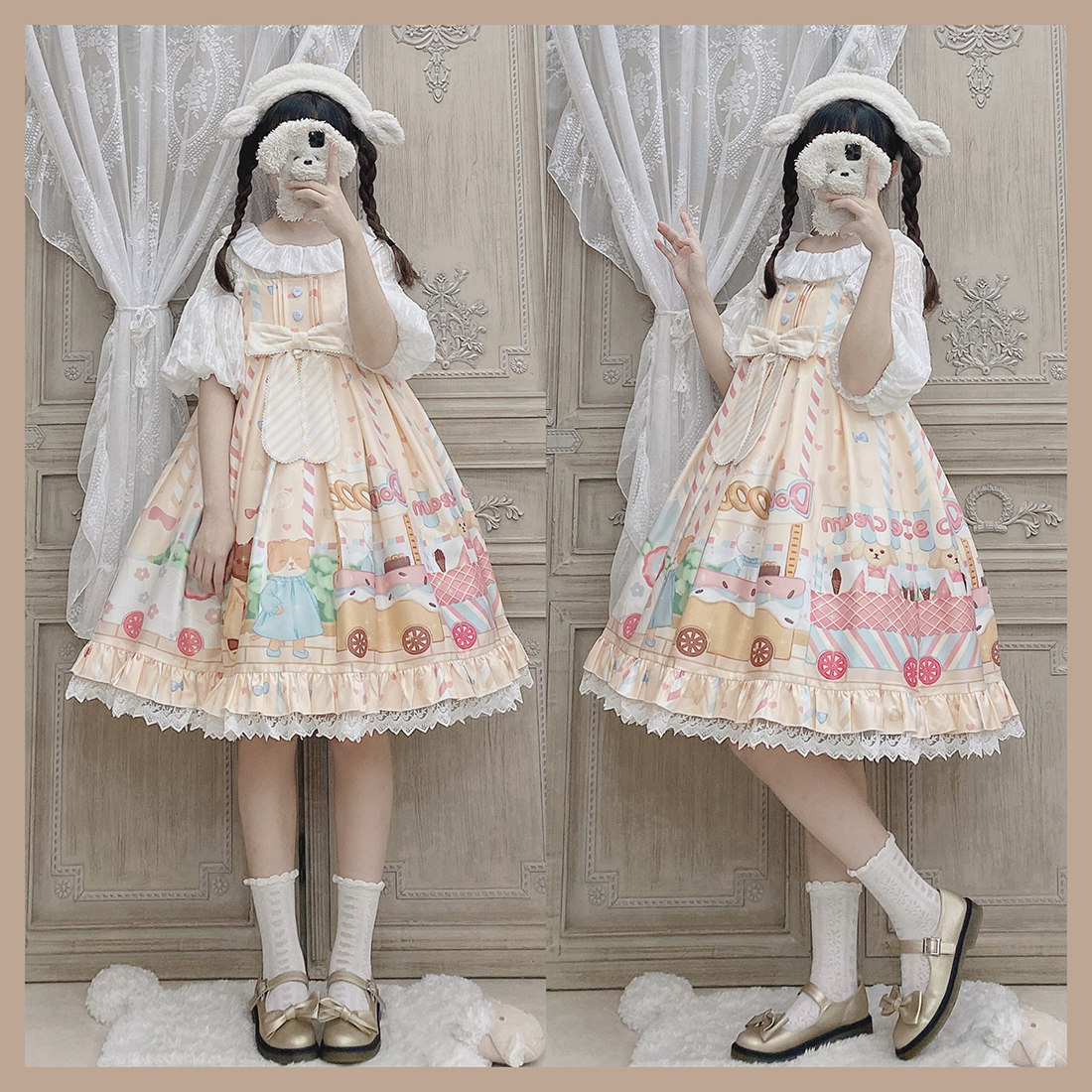 全款现货【童话味蕾】猫寻海原创奶上款 Lolita洋装可爱连衣裙