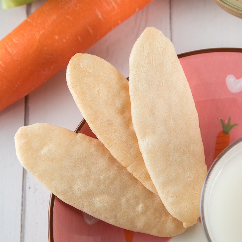 伊威旗舰店伊威宝宝米饼4盒宝宝零食 儿童添加小吃磨牙饼干 送婴儿辅食无2