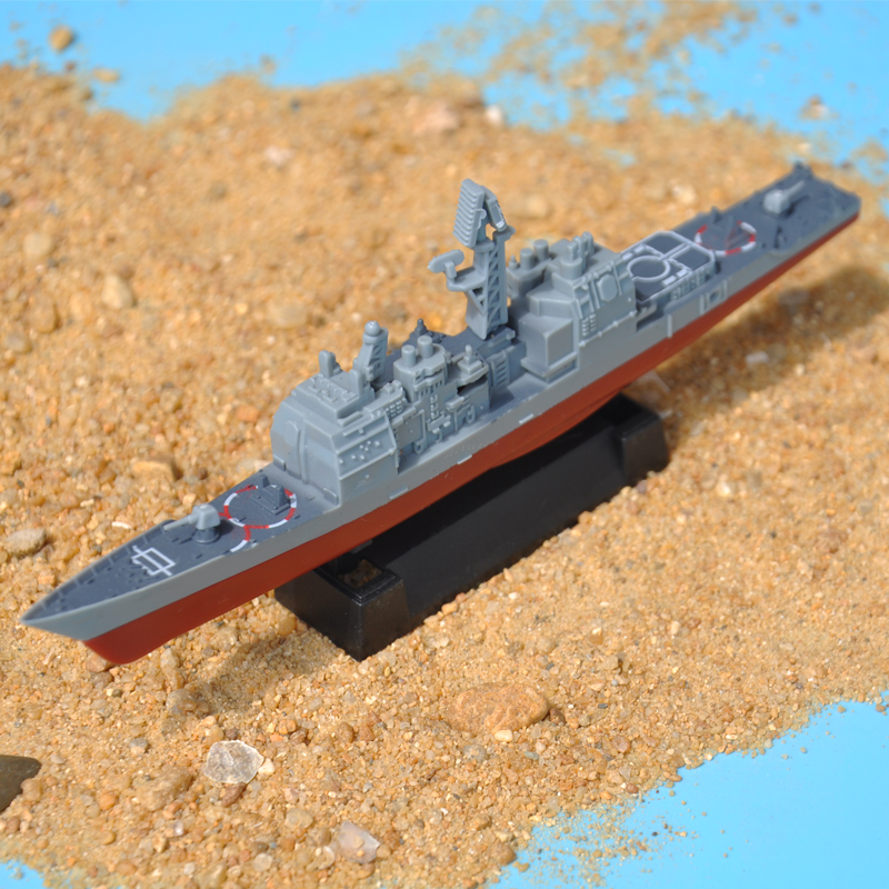 军舰8件套拼装船模型仿真航母巡洋驱逐舰核潜艇儿童拼插军事玩具-图1