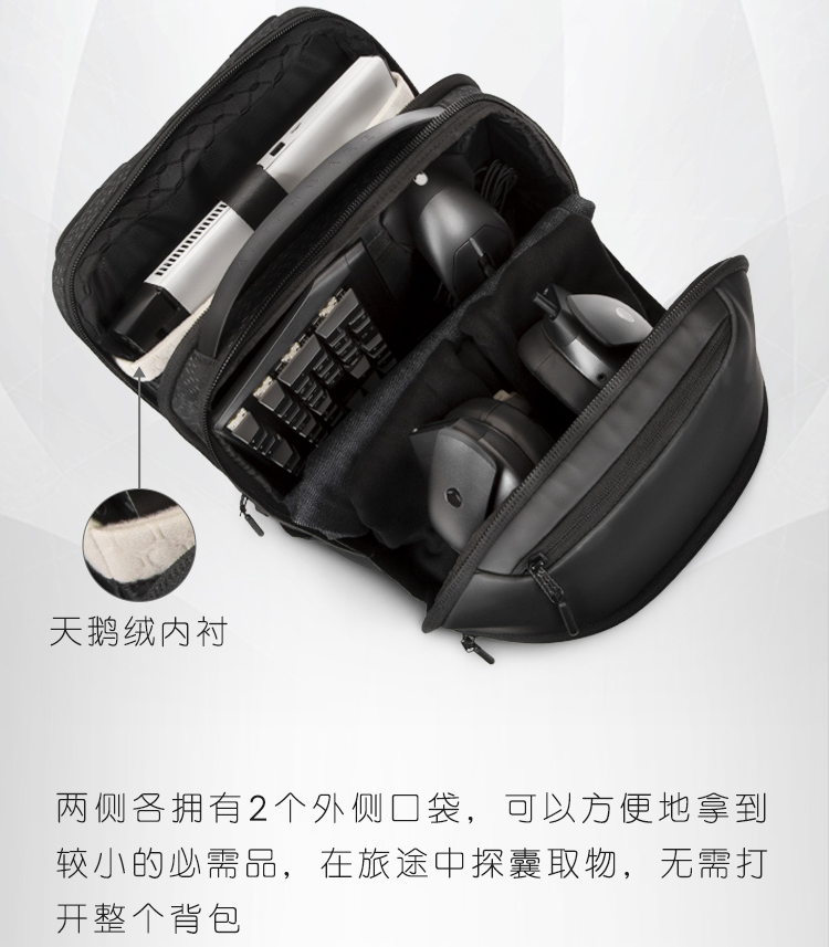 国行ALIENWARE外星人AW523P x15 x17旅行多功能双肩背包M17.3寸R5 R6 R6 M15 M17 15.6寸17.3英寸大容量男女 - 图2