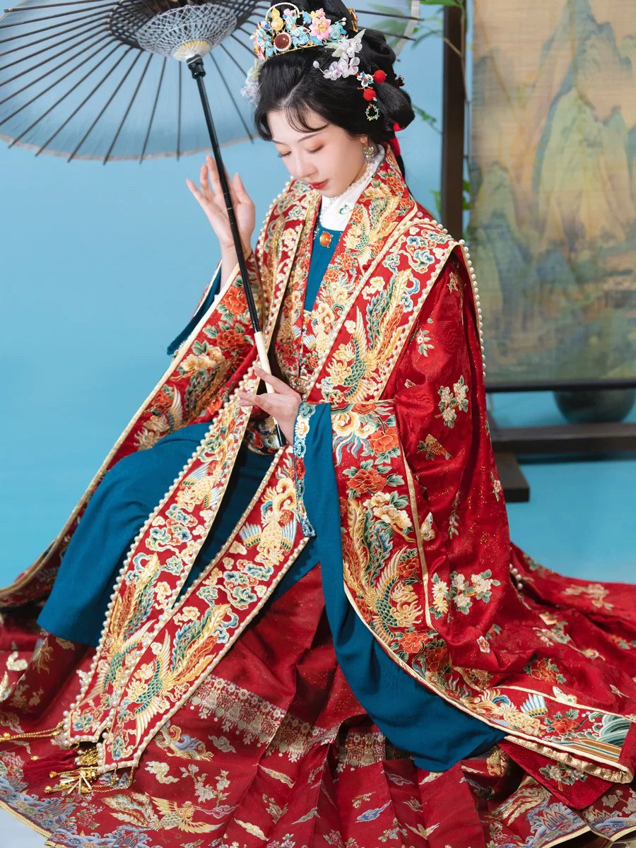 【出租】遇囍来汉服婚服女明制婚礼盘金绣拖尾大袖衫圆领袍长相见,淘宝优惠券,粉丝福利购,淘宝优惠卷