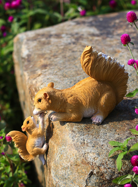 花园庭院动物摆件可爱民宿窗台