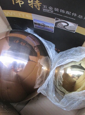 镜面加厚不锈钢圆球空心工艺品