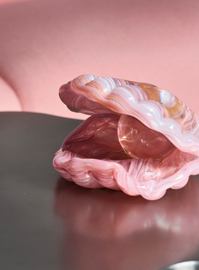 kostaboda水晶珍珠贝壳艺术摆件