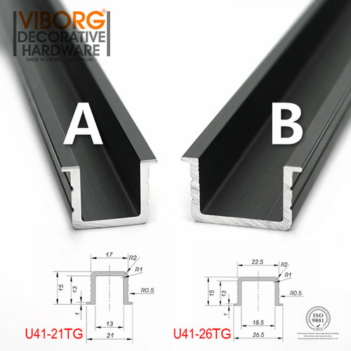 VIBORG 木门移门推拉门专配吊滑门下止摆器轨道轨道吊轮隐形滑轨 - 图3