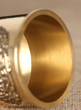 酒杯佛具用品黄铜复古供佛杯