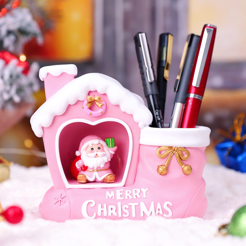 圣诞节老人笔筒笔插多功能小夜灯桌面摆件平安夜礼物送男女生儿童,淘宝优惠券,粉丝福利购,淘宝优惠卷