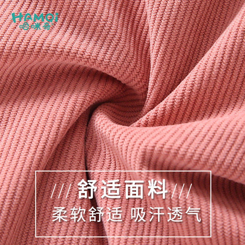 女童秋冬装加厚灯芯绒裤加绒裤 哈咪奇裤子