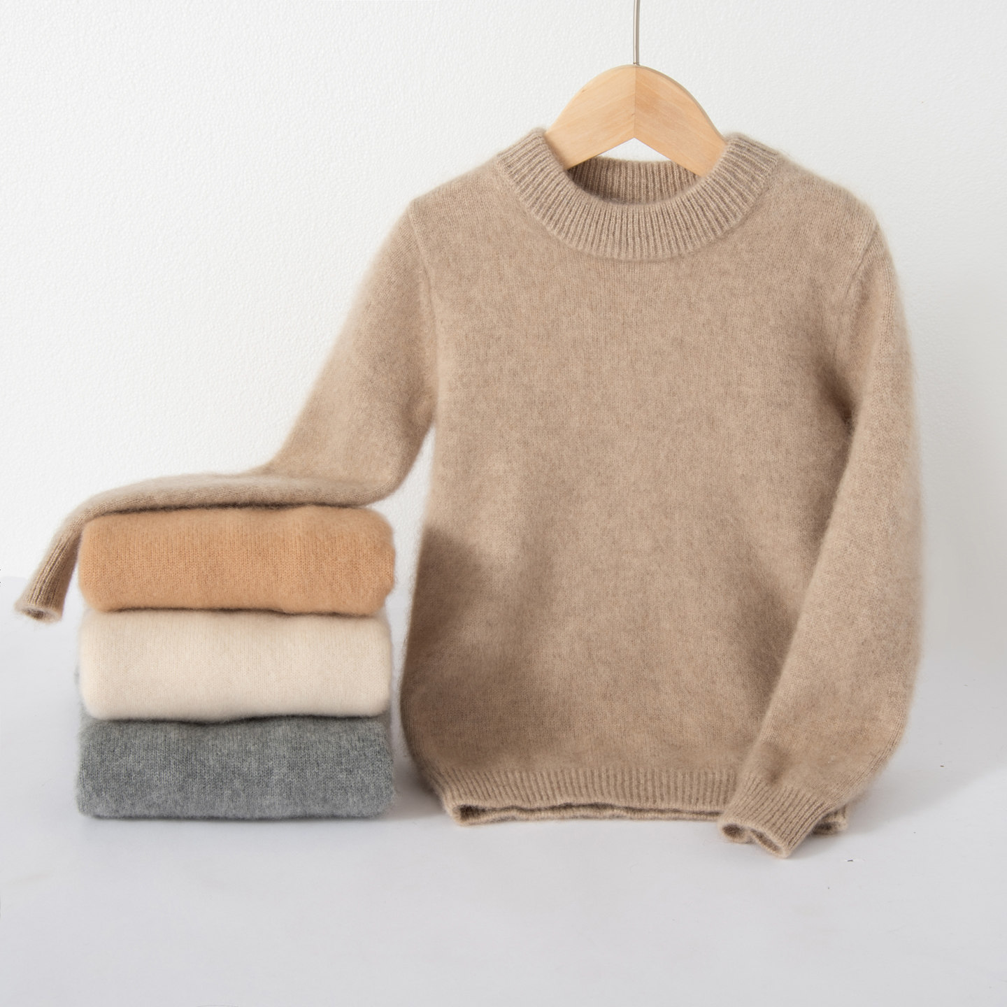 半高领儿童羊毛衫加厚男女童针织秋冬纯羊毛绒宝宝打底衫内搭毛衣,淘宝优惠券,粉丝福利购,淘宝优惠卷