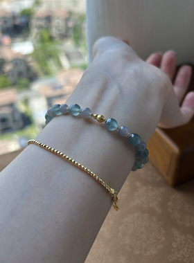 一物天然和田玉手串水烟藕粉