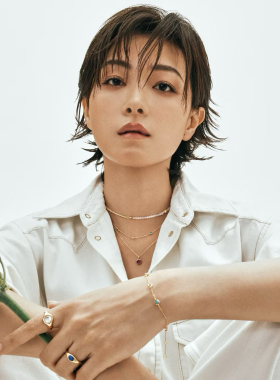 【明星同款】秘密花园五彩星恋五芒星项链手银简约时尚多巴胺女