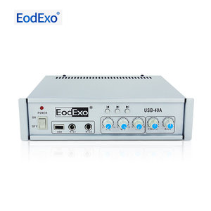 EodExo USB-40A定压小功放机公共广播USB播放U盘喇叭功放40W蓝牙