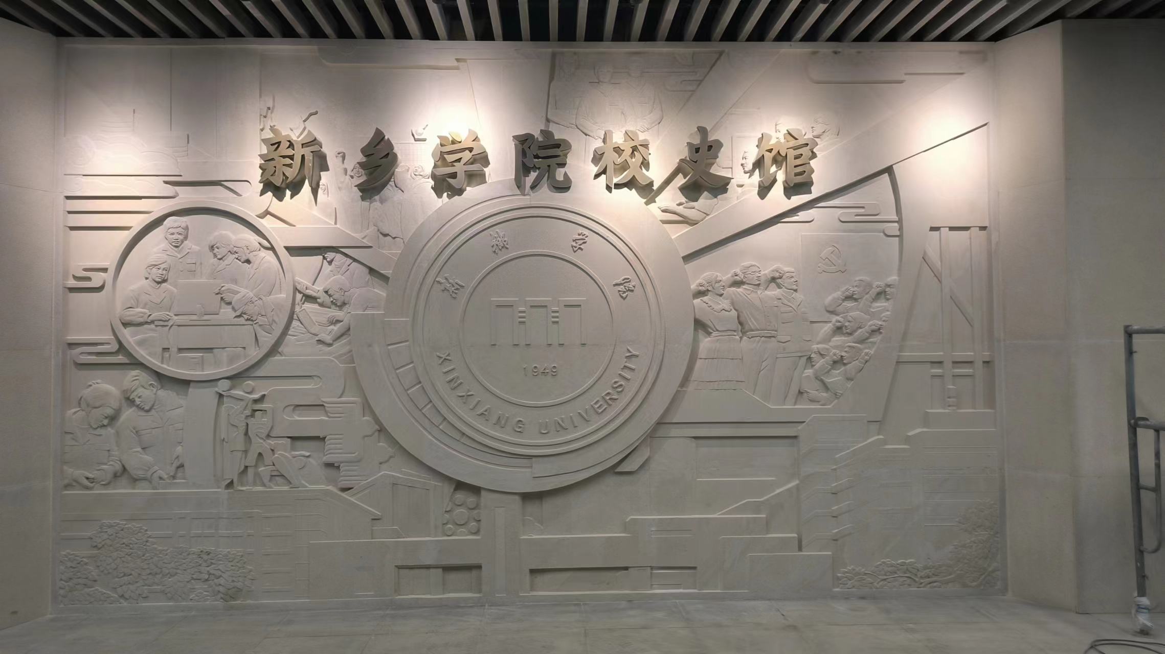 石材花岗岩栏杆护栏大理石砂岩汉白玉石雕浮雕壁画寺庙红色雕塑 - 图3