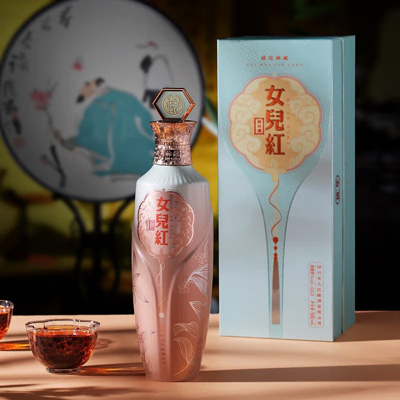 女儿红绍兴黄酒十八年桂花林藏典雅18年老酒500ml*6瓶花雕酒整箱
