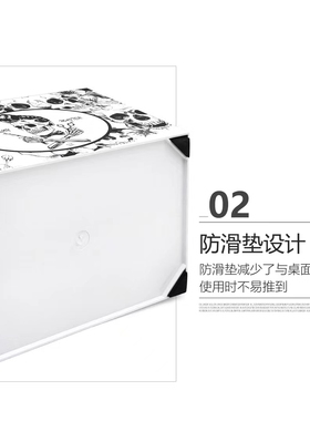 美发工具收纳盒剪刀插座盒理发店用品大全防滑桌面整理工具置放架