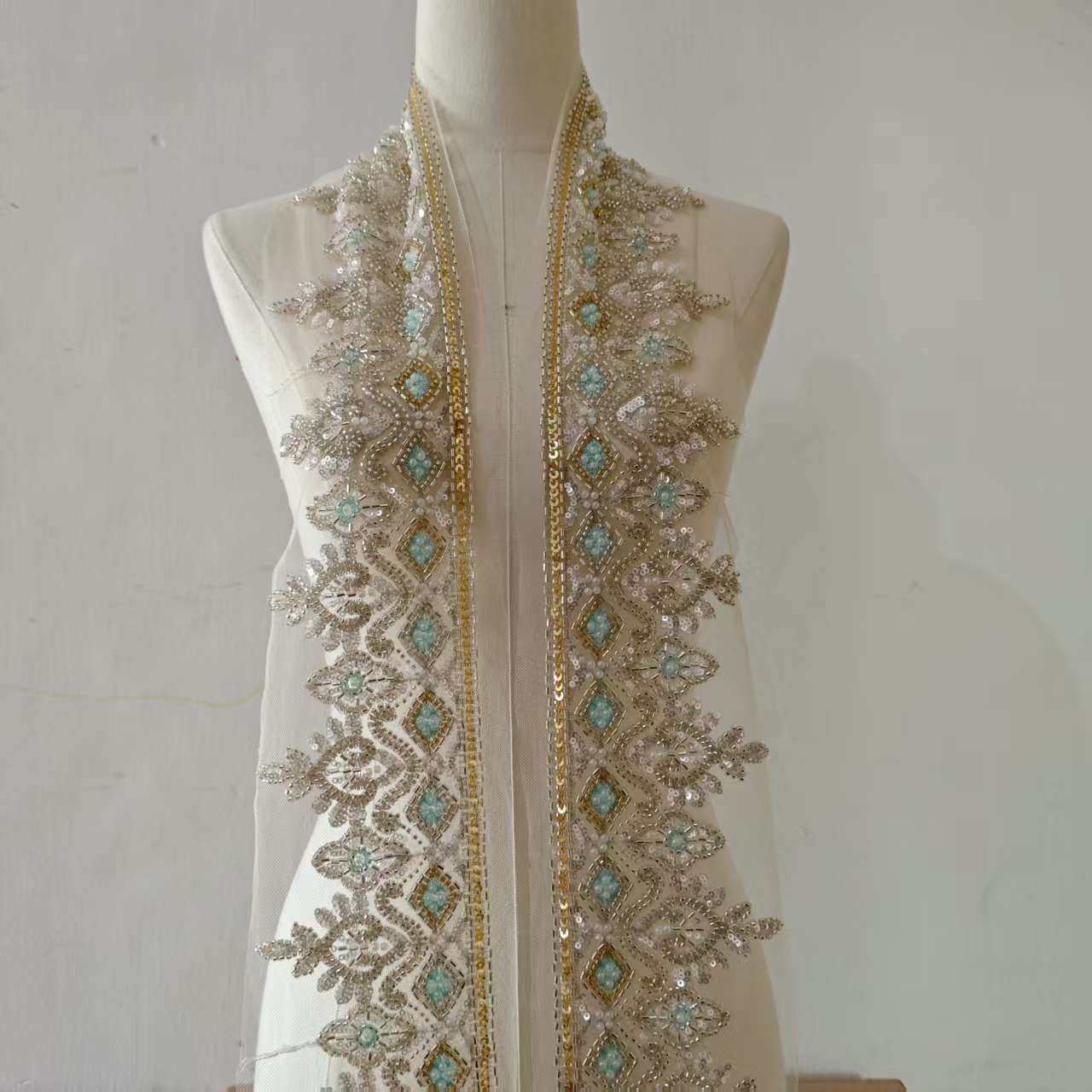 珠绣皇冠花边 米珠亮片珍珠辅料 新娘婚纱礼服秀禾 新品上市,淘宝优惠券,粉丝福利购,淘宝优惠卷