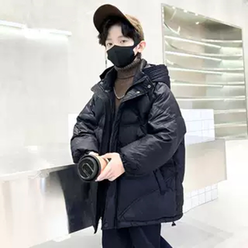 男童羽绒服冬季白鸭绒加厚保暖儿童外套帅气韩版中大童连帽冬装12