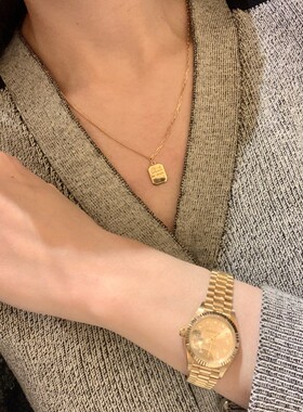 方糖吊坠轻奢小众项链